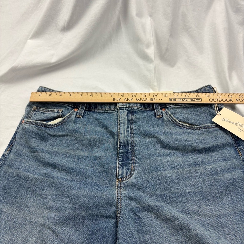 NEW Women's Size 16 UNIVERSAL THREAD Blue Vintage Raw Hem Denim Shorts Stretch - Picture 9 of 12